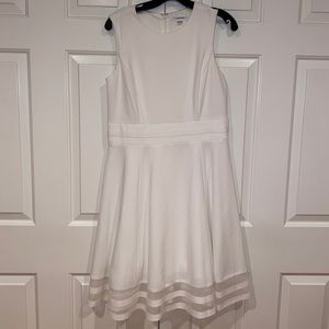 Calvin Klein white flowy dress!